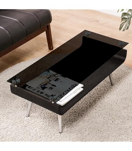 Amazon｜ルネセイコウ ダイニングテーブル クリアガラス 80×80×35 FT